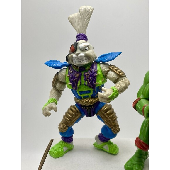 1991 Vintage TMNT Playmates Teenage Mutant Ninja Turtles Lot Of 5 Action Figures - Picture 6 of 11